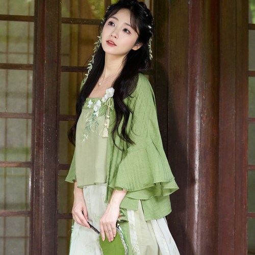 本草集清水溪国风日常夏季汉服