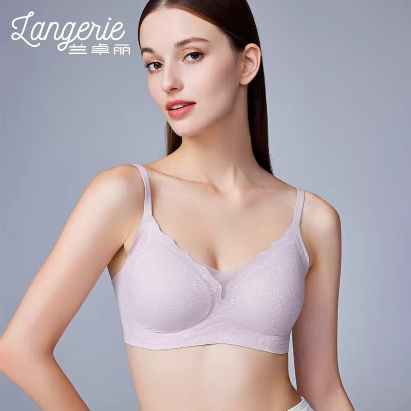 兰卓丽女士内衣水滴型弹力托条软支撑无痕蕾丝舒适贴合300830219