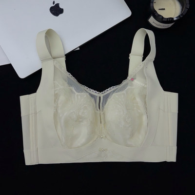 诱芭莎新款软钢圈全罩杯内衣单骨胶拼接后比五排搭扣文胸2709CD