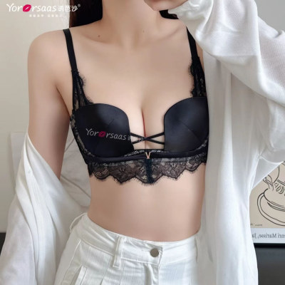 诱芭莎26新款内衣小胸聚拢性感时尚升杯文胸中厚杯AB通杯2736AB