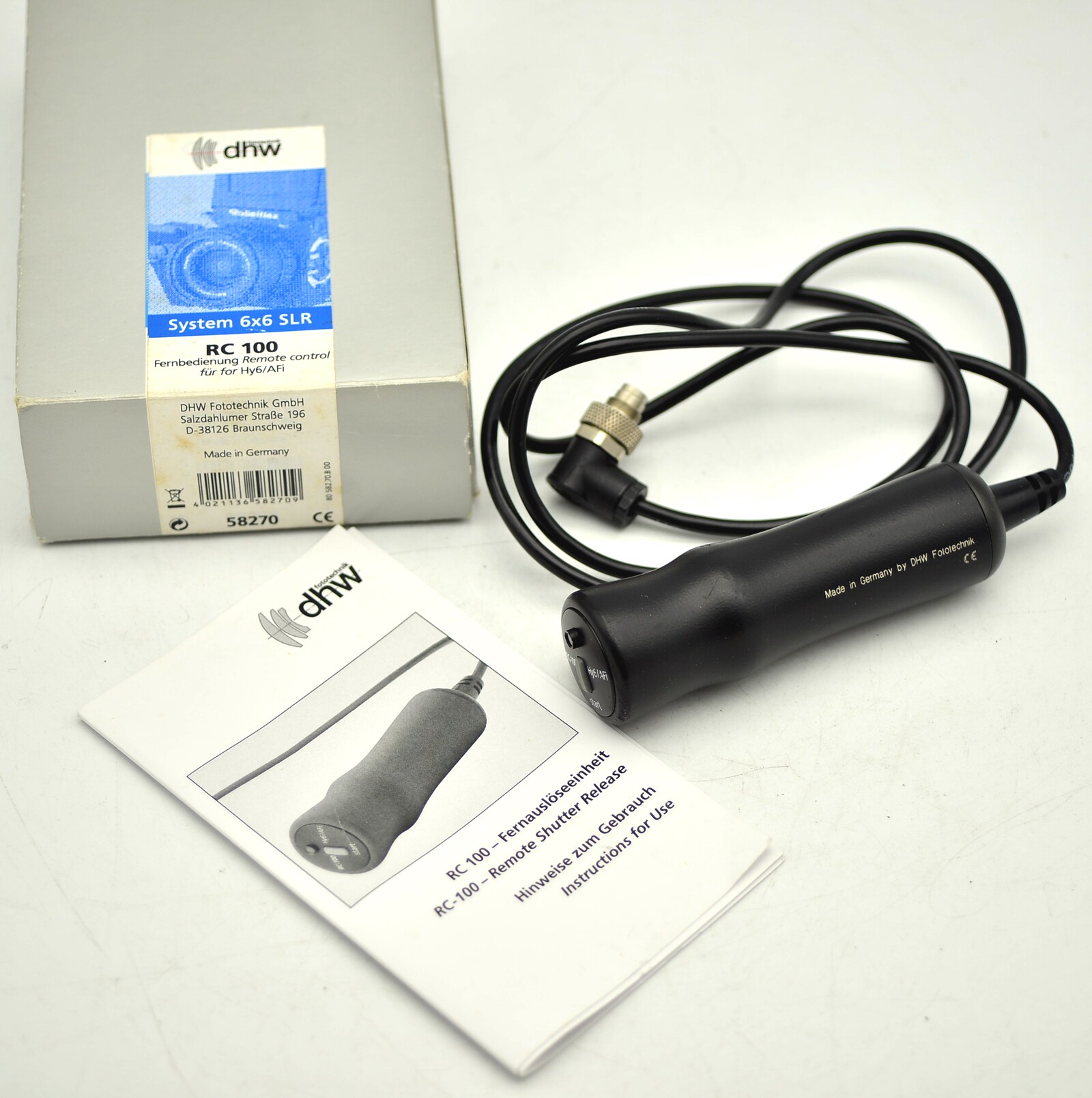 Rolleiflex 禄来 HY6、HY6 II 用原厂快门线 RC-100 带包装
