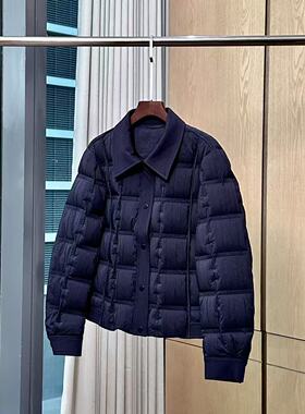 【妍妍粉丝专享】 25秋冬简约轻薄休闲翻领排扣长袖外套KX25211