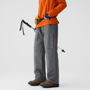 XIANGYUN潮牌冲锋裤防水情侣冬季夹棉滑雪裤男女大码户外登山裤