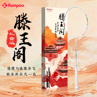 熏风滕王羽毛球拍正品双旦礼盒全碳素滕王阁序联名款节日礼物单拍