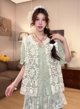 法式复古文艺刺绣无袖外穿马夹女夏季设计感洋气百搭叠穿坎肩上衣