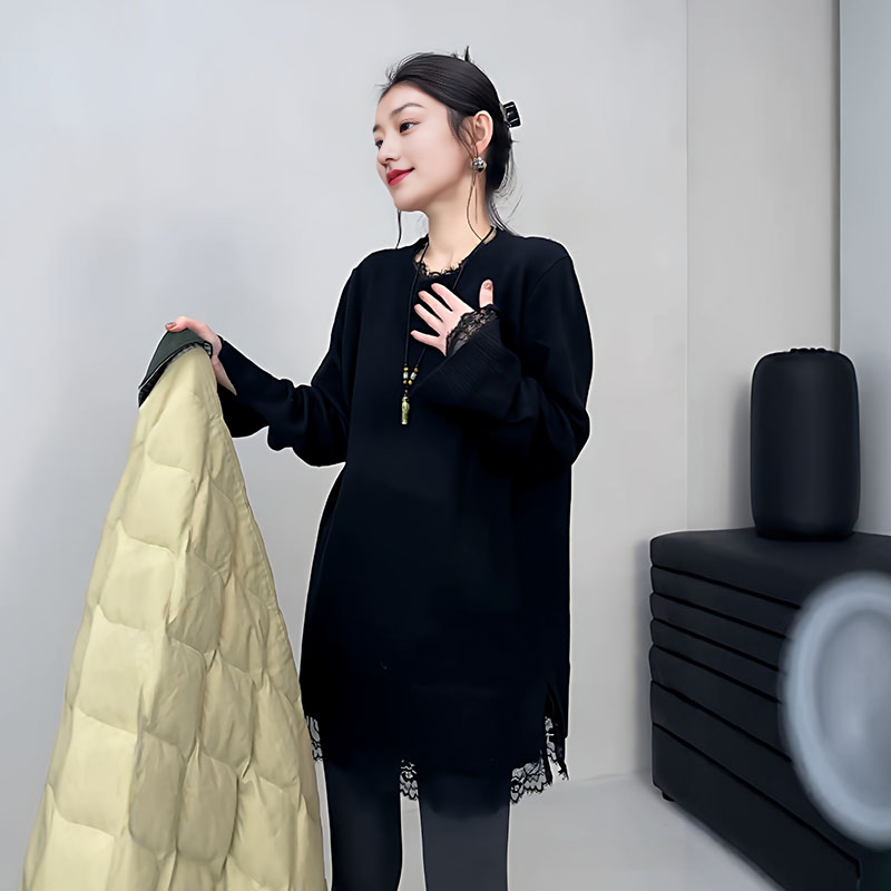 秋冬新款胖mm宽松显瘦内搭上衣女