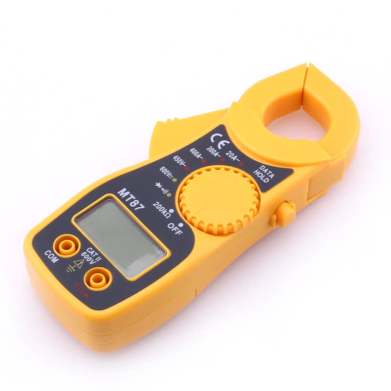 包邮迷你便携袖珍式数字式钳形万用表 数显钳形表 电压电流电阻