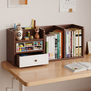 桌面书架桌上置物架立式多层书桌写字台收纳架简易书柜学生家用