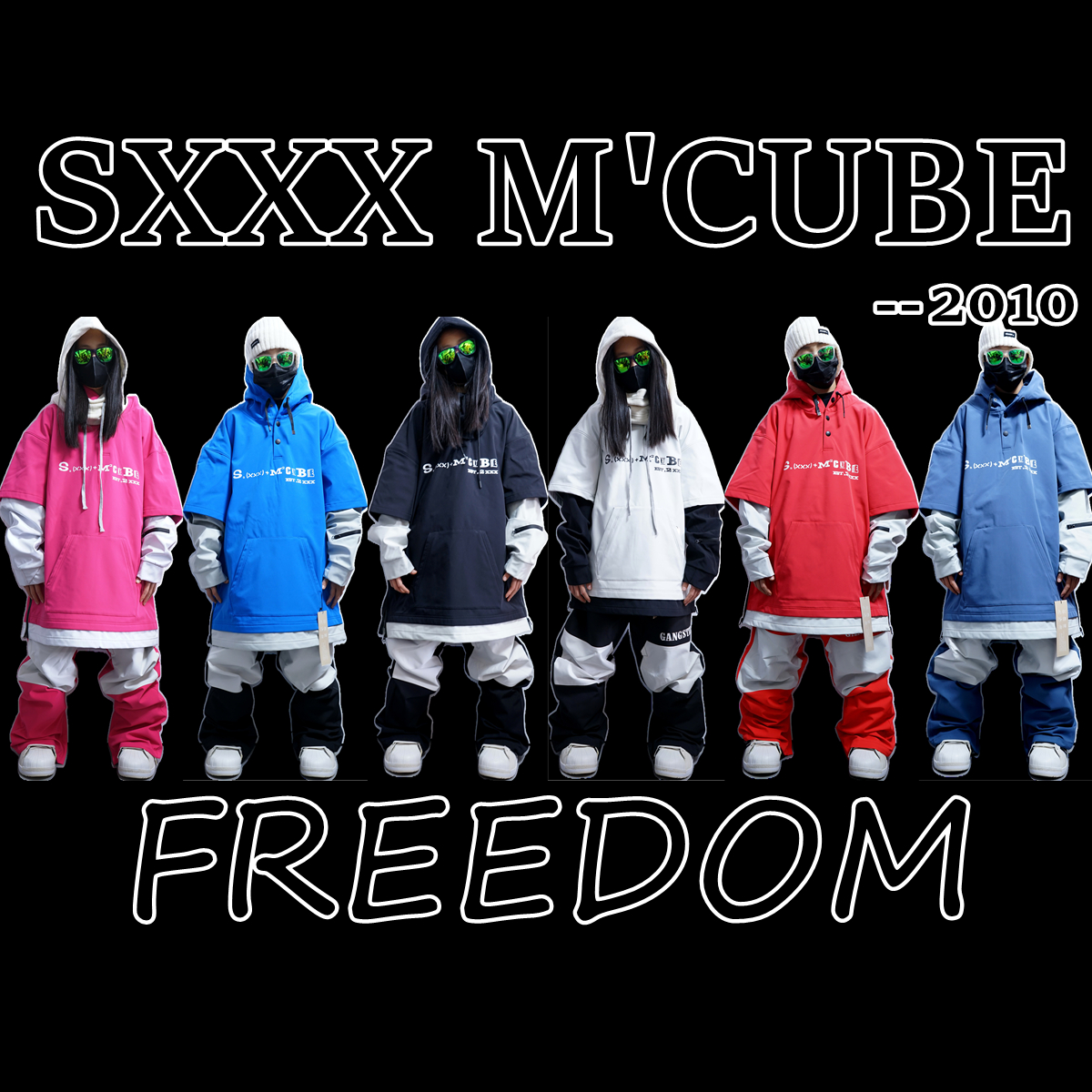 防水滑雪帽衫SXXXM'CUBE