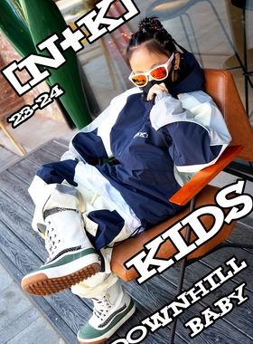 SXXX M CUBE【N+K】 儿童 3L防风防水加棉单板滑雪服套装