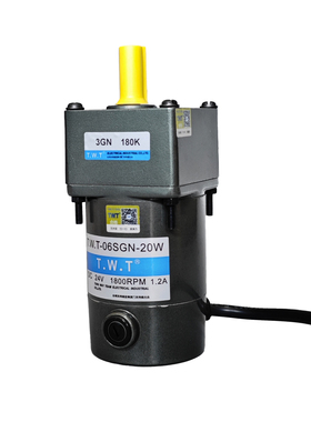 东炜庭直流电机TWT-06SGN-20W-DC24V 1800RPM 1.2A 减速机3GN180K