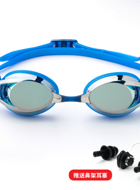 飘（FEW）专业竞技电镀高清防水防雾泳镜男女通用小框MF3