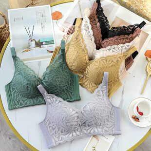 2026女士内衣薄款小胸聚拢收副乳防下垂无钢圈夏天透气调整型文胸