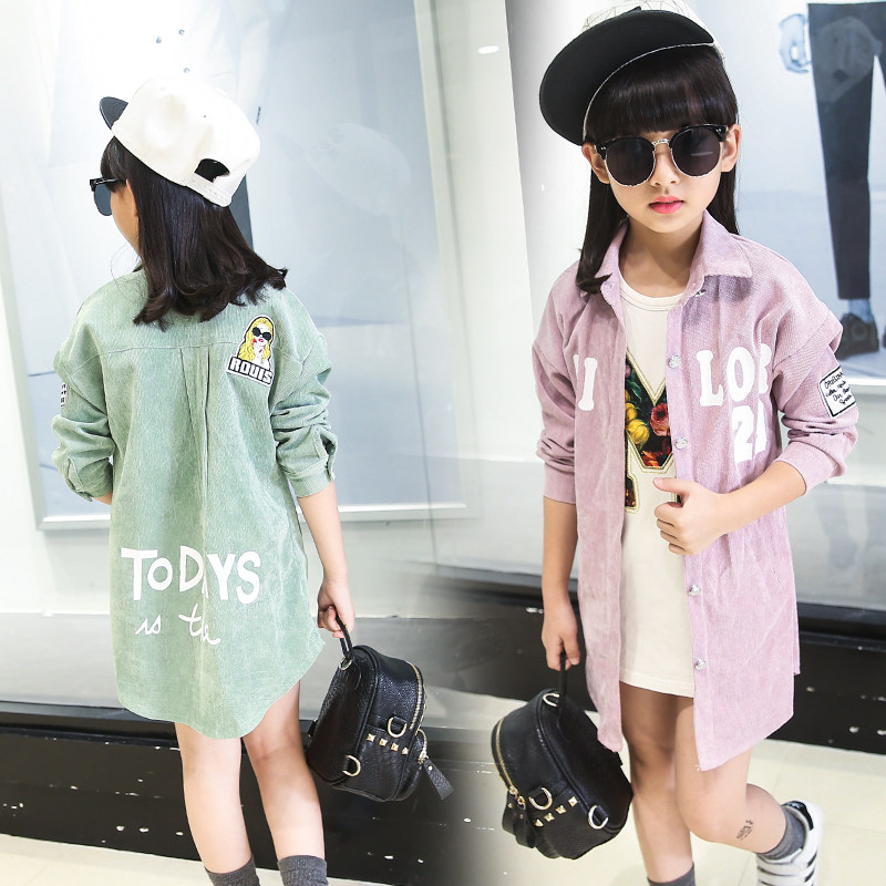 Chemise fille à manche longue en toile - Ref 2085144 Image 4