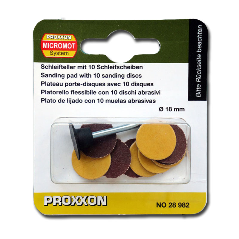 PROXXON打磨砂圈手持机打磨片10mm砂圈打磨片百叶轮打磨圈打磨头-封面