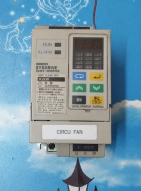 二手 欧姆龙变频器 0.2KW 220V 3G3EV-A2002 质量保证