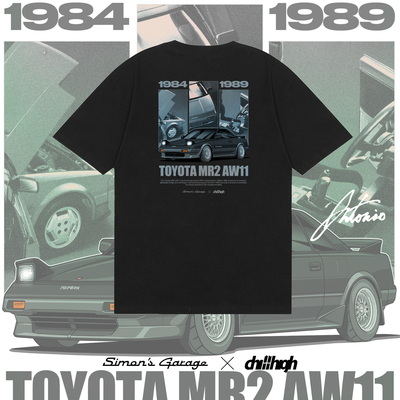 ChillHigh X 西蒙神奇车库 MR2 AW11特别联名限定纪念短袖休闲T恤