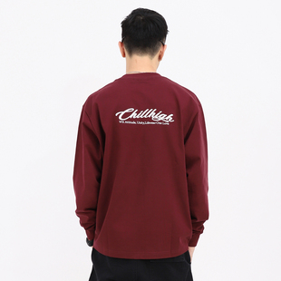 ChillHigh 植绒口袋基础款300克重磅简约内搭休闲长袖潮纯棉打底