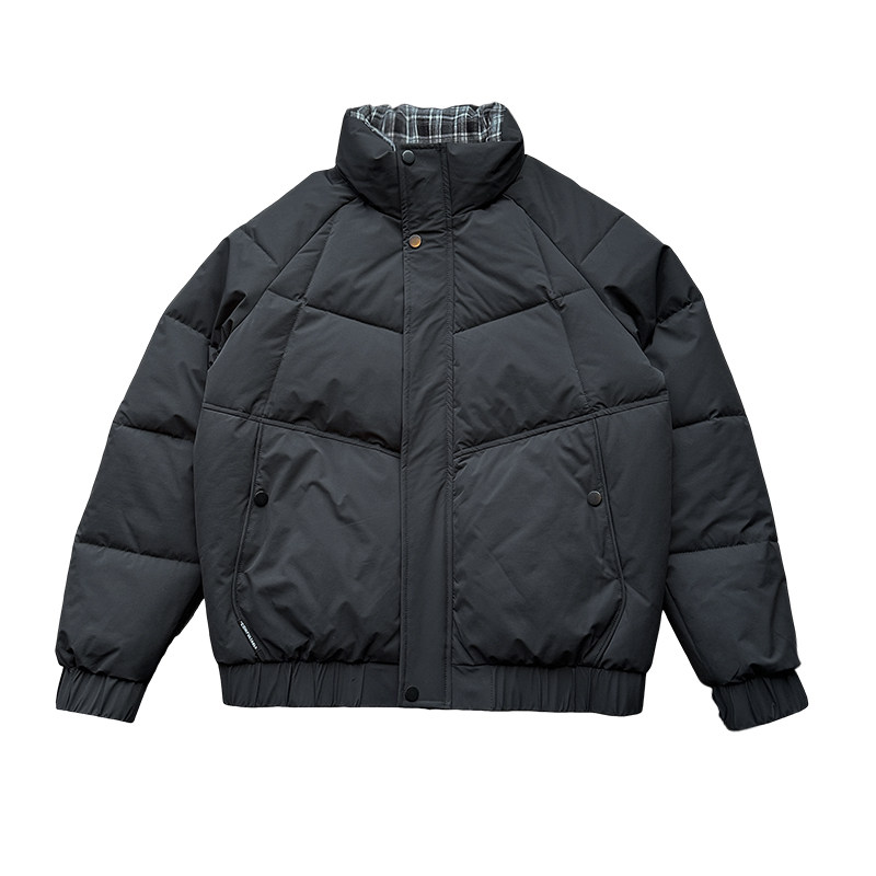 小伙2025冬装加厚设计男士皮棉衣外套F122-P138控178黑色,男装棉衣,电商D313