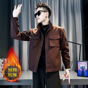 社会小伙 新款男时尚夹克男外套  J261-P98 控148 加棉P108图片