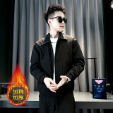 社会小伙 秋冬加棉男时尚夹克男外套 J267-P108 控148 黑色,男装夹克,电商D313,电商基地 社会小伙 秋冬加棉男时尚夹克男外套 J267-P108 控148 黑色,男装夹克,电商D313,电商基地