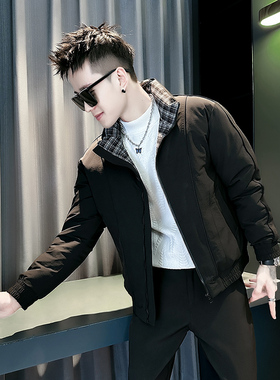 小伙 2025冬装加厚设计男士皮棉衣外套  F125-P138 控178 黑色