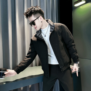 小伙 2025冬装加厚设计男士皮棉衣外套 F125-P138 控178 黑色，男装棉衣，电商D313