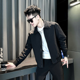 社会小伙春装新款男时尚夹克男外套J280-P98控145荧光色，男装夹克，电商D313