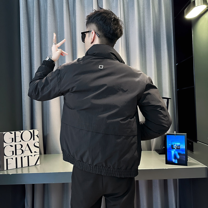 小伙2025冬装加厚设计男士棉衣外套F110-P138控178黑色,男装棉衣,电商D313