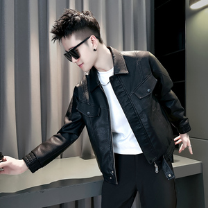 社会小伙 秋冬男时尚夹克男外套 J273-P128 控168 黑色,男装夹克,电商D313