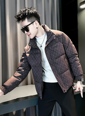 小伙 2025冬装加厚设计男士棉衣外套  F138-P138 控178 咖色