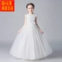 Công chúa váy cô gái hoa cô gái váy cưới từ vai trắng váy chủ nhà biểu diễn sáu đứa trẻ lớn 12-15 tuổi 9 - Váy trẻ em cửa hàng quần áo trẻ em