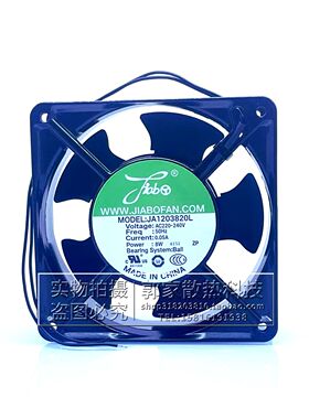全新12038风机JA1203820L 12CM 220V 0.05A 8W机柜电焊机散热风扇