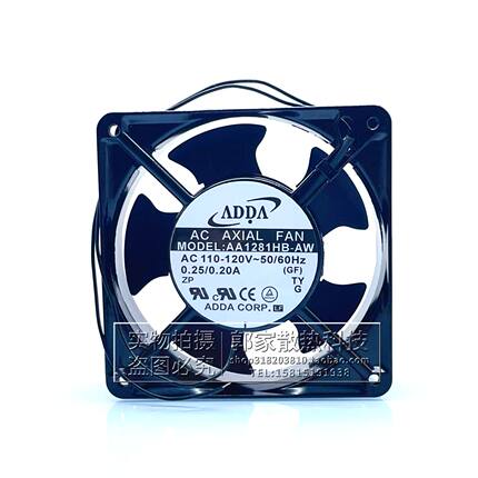 全新ADDA协喜 AA1281HB-AW 12CM 12038 AC110V机柜配电箱散热风扇