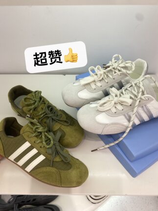 2026春季新款女鞋平底时尚休闲鞋潮流百搭舒适小众原创德训鞋