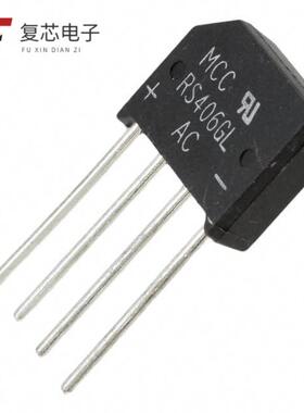 原厂正品RS406GL-BP全新BRIDGE RECT 1PHASE 800V 4A R
