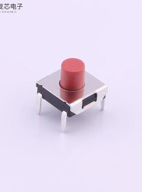 原厂正品TC-1157-C-F全新6.2*6.2*5.0红色按钮四脚 260