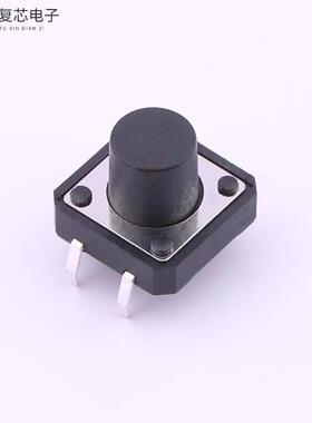 原厂正品TC-1103-B-L全新轻触 12x12x9.5  插脚圆柱黑