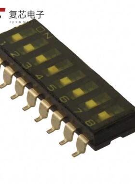 原厂正品A6S-8102-H全新SWITCH SLIDE DIP SPST 25MA 2