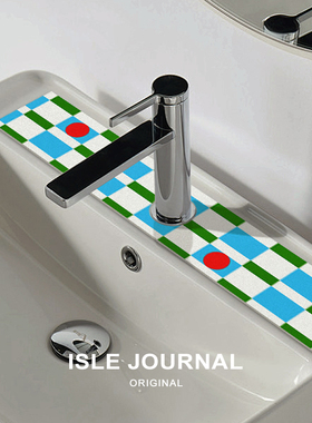 卫生间浴室洗手台面厨房厕所水池水龙头吸水垫洗手池窄边小沥水垫