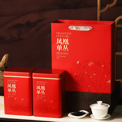 凤凰单丛茶叶空礼盒装单枞蜜兰香鸭屎香散茶茶叶铁罐高档包装盒子