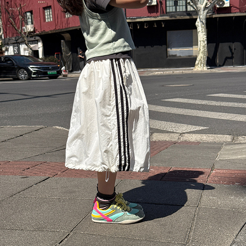 柒号童仓女童韩版工装风半身裙夏装新款女大童运动抽绳山系裙子潮,童装/婴儿装/亲子装,半身裙,淘宝优惠券,粉丝福利购,淘宝优惠卷