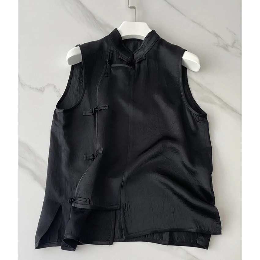 潮品马甲妙生莲新中式