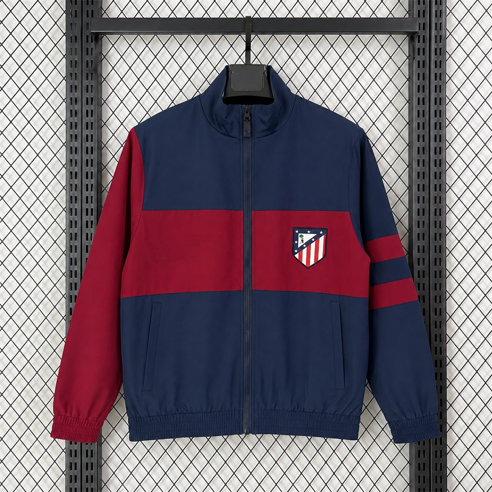 复古马竞足球服外套防水复古球衫刺绣男风衣秋冬爆款 windbreaker