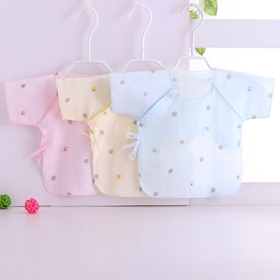 短袖半背秋冬款3月新生儿内衣