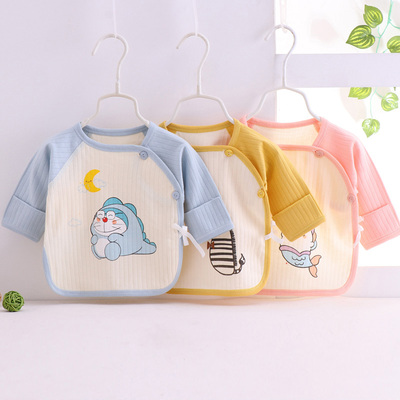 初生婴儿衣服新生儿无骨和尚服半背衣