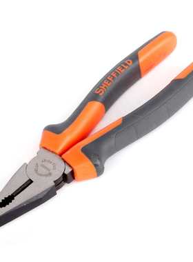 钢盾S045003 老虎钳钢丝钳6寸8寸尖嘴钳双色柄斜嘴钳斜口钳钳子