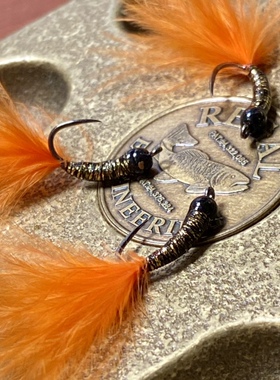 溪鳟飞蝇 stalking bug若虫 飞钓虹鳟毛钩