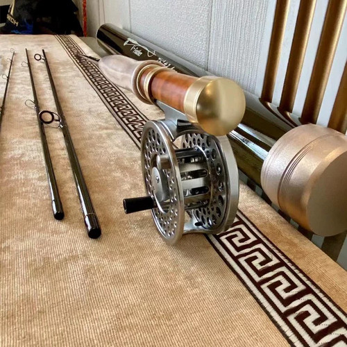 溪鳟推荐复古飞钓轮轻量飞钓竿