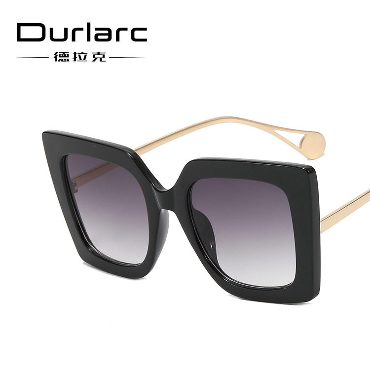 25122022新款时尚太阳眼镜跨境欧美潮流太阳镜个性大框方形墨镜潮